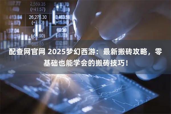 配查网官网 2025梦幻西游：最新搬砖攻略，零基础也能学会的搬砖技巧！
